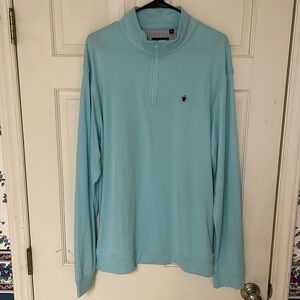 XL Simply Southern mint green knit quarter-zip